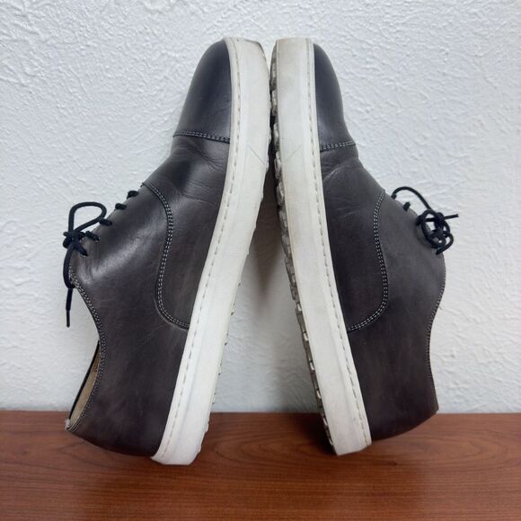 Magnanni Shoes Warwick Leather‎ Oxford Lace Up Low Top Sneakers Grey 9M 22684 - Picture 8 of 10